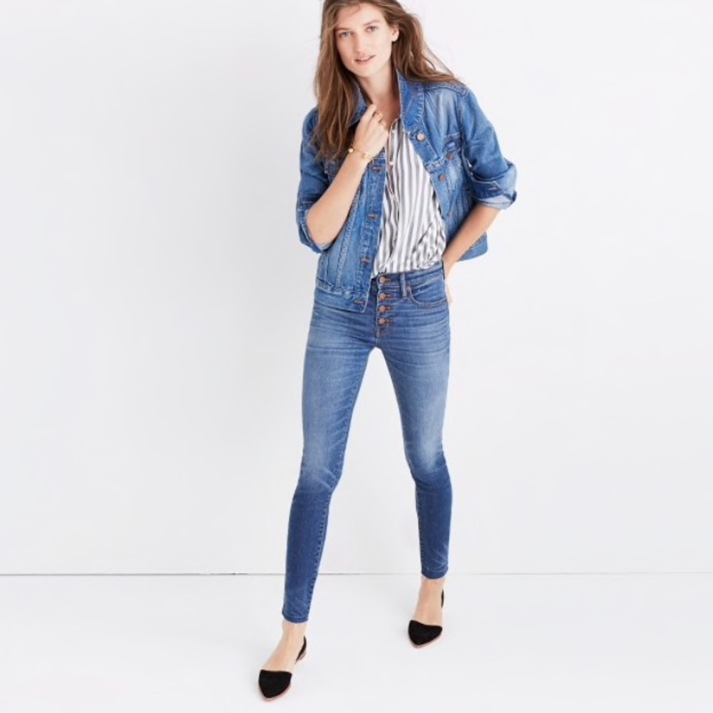 Madewell 9” ride Button Up Jeans